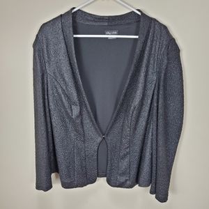 City Chic‎ black textured cardigan
